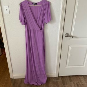 Lulus maxi dress wrap around